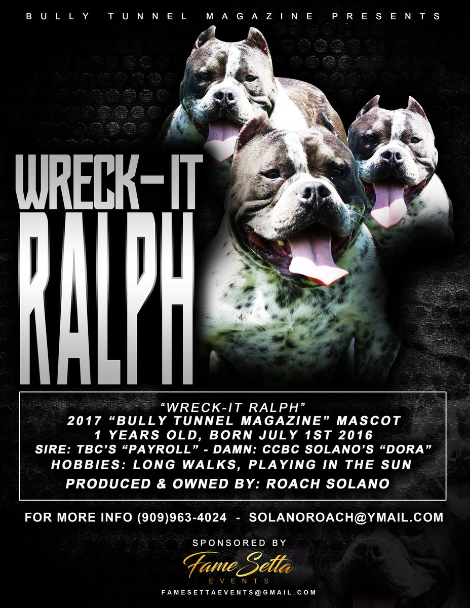 roach_solano's tweet image. #WreckItRalph #Caliconnectedbullycrew