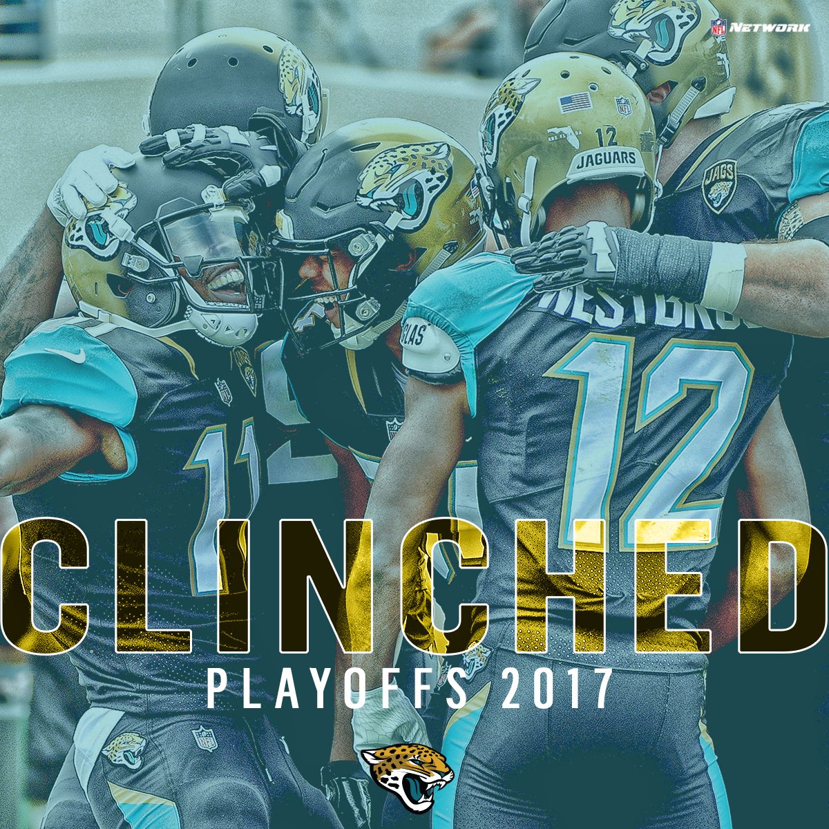 The #Jaguars are headed to the #NFLPlayoffs for the first time in 10 years!