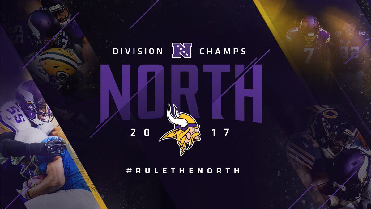 mn vikings nfc north champs