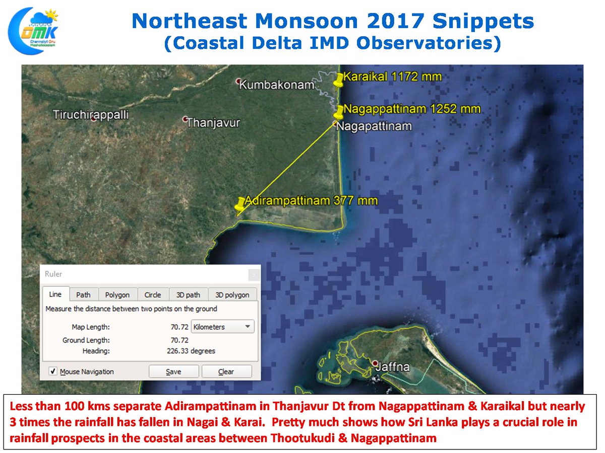ChennaiRains's tweet photo. The second in the #NEM2017 Snippets Series featuring the Coastal Delta IMD Observatories between #Pondicherry &amp; Adirampattinam in Central #TamilNadu.  #COMK https://t.co/FE40ArziFA https://t.co/4GVhVJyoic