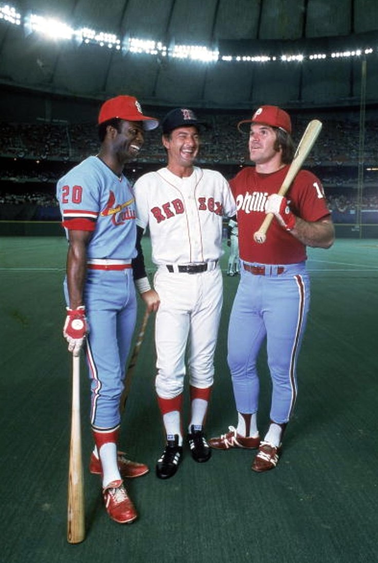 70sBaseball's tweet image. Lou Brock, Carl Yastrzemki, and @PeteRose_14 at the 1979 All-Star Game