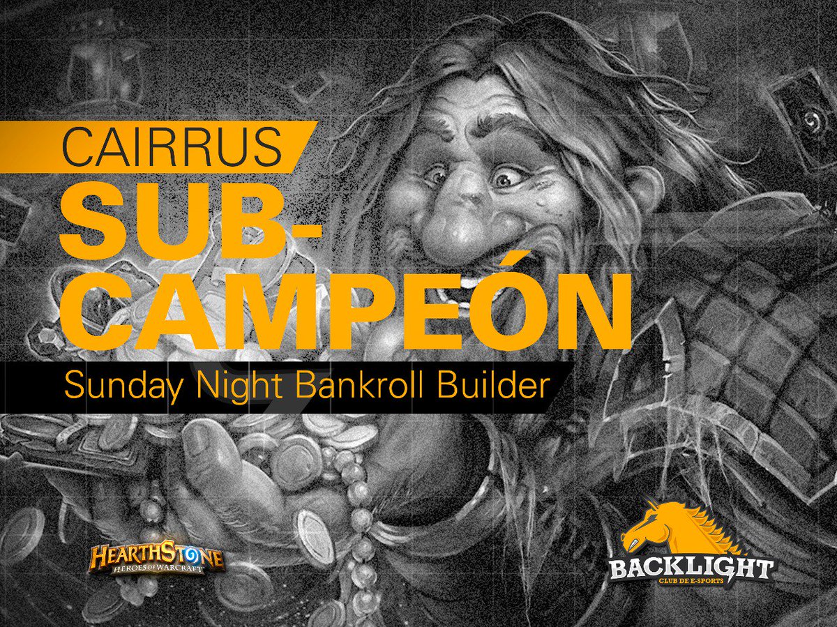 ClubBacklight's tweet photo. Cairrus llegó a la final con un excelente rendimiento en el torneo. Pero siempre vamos por más. @EmaaGaite #subcampeon #Hearthstone https://t.co/EJWlHm4582