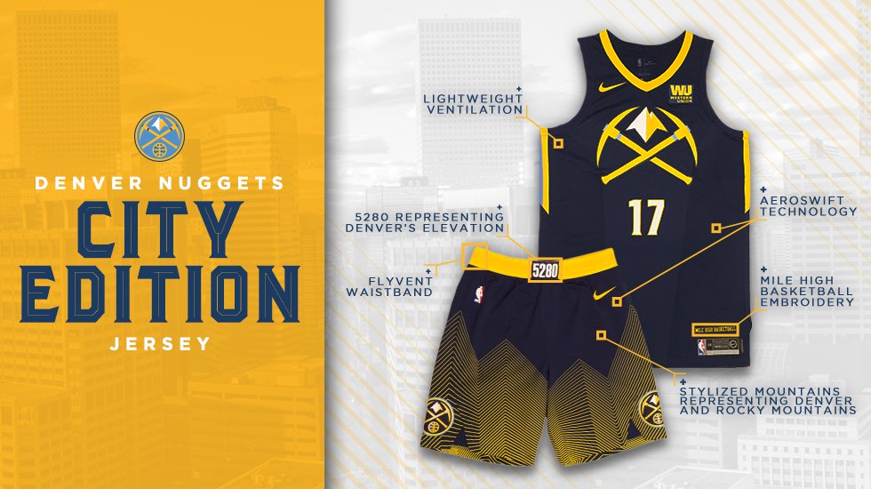 denver nuggets city jersey 2017