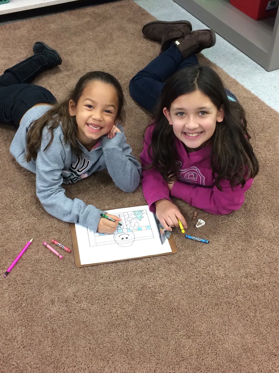 2nd and 5th gr buddies enjoy some time working together.  <a href="/SASD_OakRidge/">Oak Ridge Elementary</a>