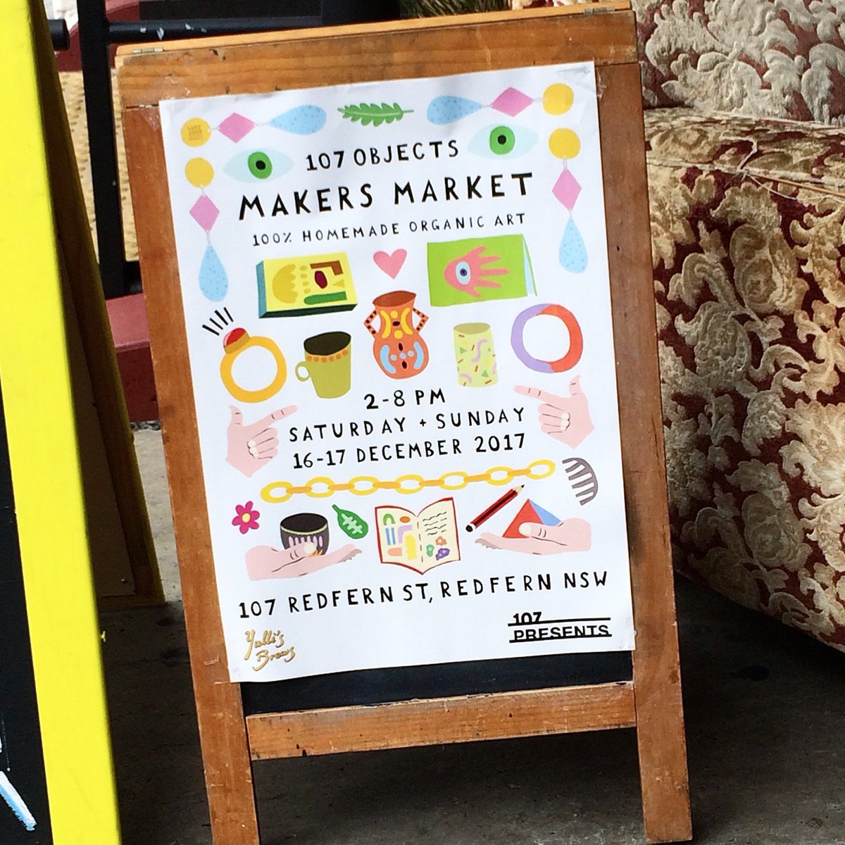 Thanks @107objects <a href="/107projects/">107</a> for staging an awesome #markersmarket will endeavour to continously support.  #supportyourlocal #creativespace #creativehub