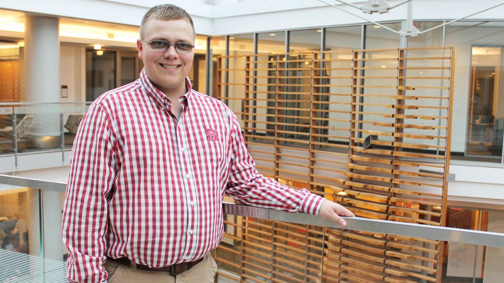 NCStateCALS's tweet photo. CALS December graduate Jacob Nester talks about his path at #NCState β and the obstacles he had to overcome along the way. Read his story: https://t.co/SMnmuClig1 #NCState17 https://t.co/BcTbgGrXVa