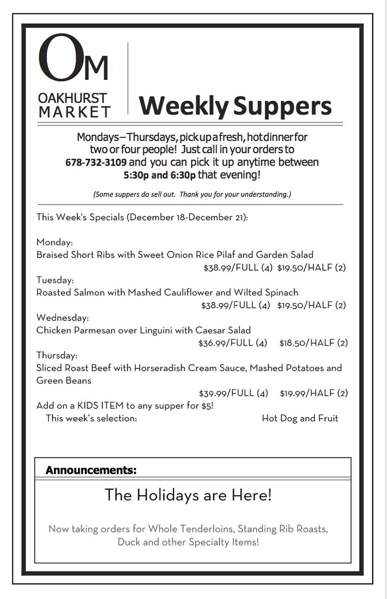 Oakhurst Market (@oakhurstmarket) on Twitter photo 