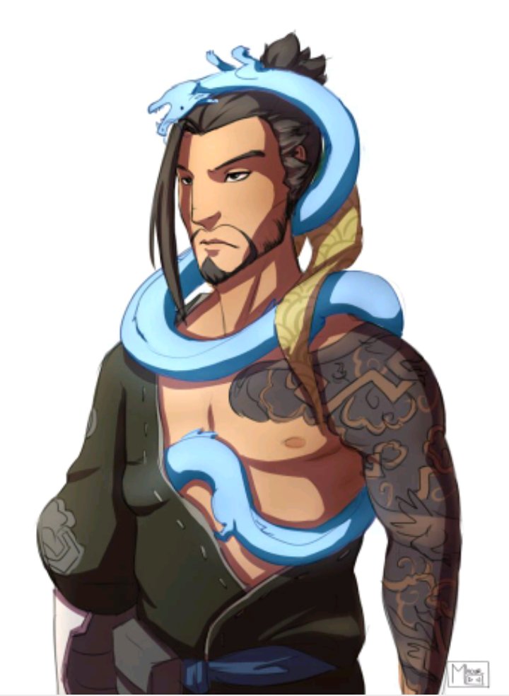 Hanzo looks very annoyed.