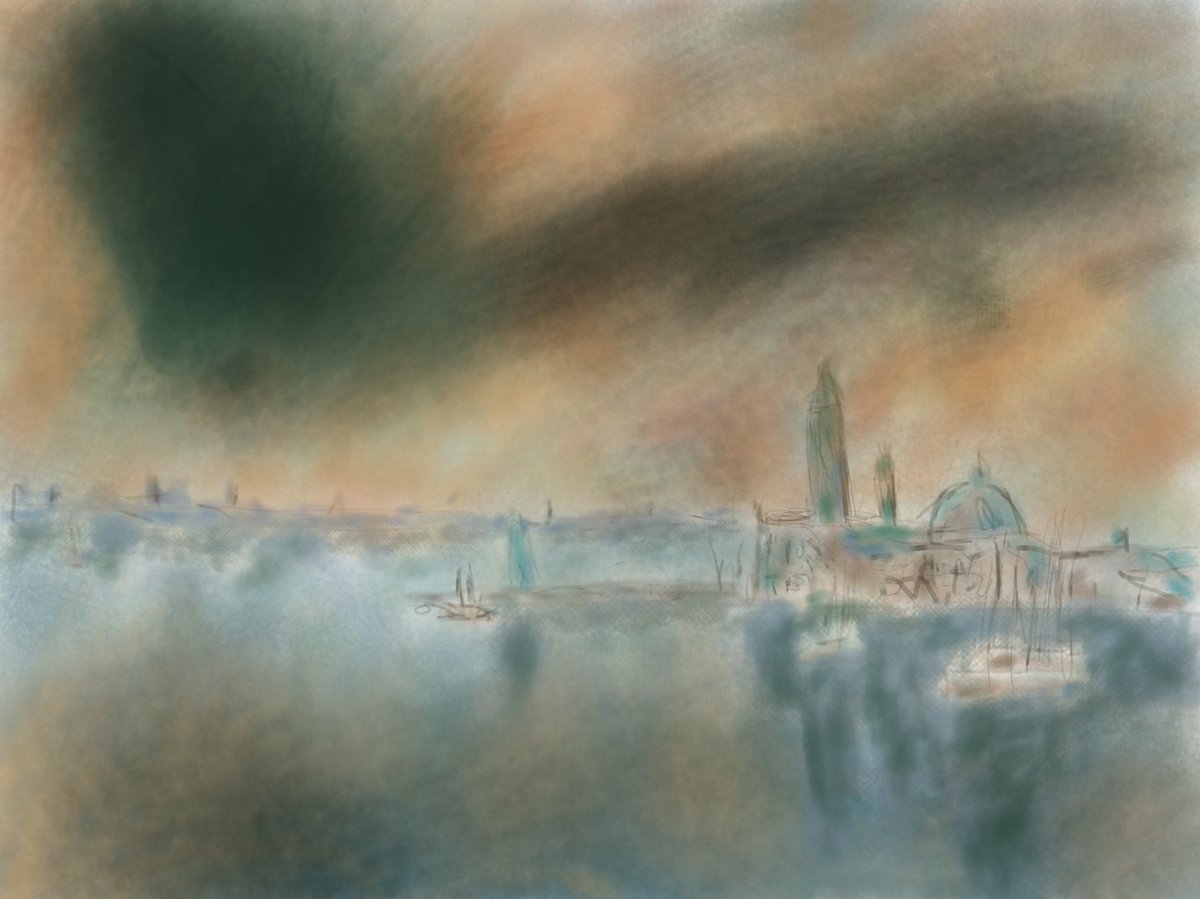 nickdemarco_'s tweet photo. Scene of Venice - made on iPad #art #ipdad #ipadart #venice https://t.co/It8JAcCwfX