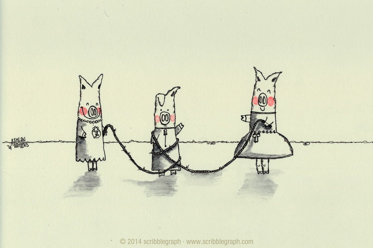 scribblegraph's tweet photo. A good morning re-share of some happy little pigs for @PiggieSupreme 

https://t.co/9c5aEaDaEq https://t.co/eatODUG95F