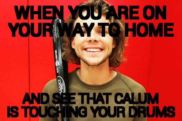 hadtofuckitup's tweet photo. Oops I don't know what gave me this idea but anyway
#ashtonirwin #calumhood #5sos #drummersproblems #annoyingbassist https://t.co/comgLk3pYH