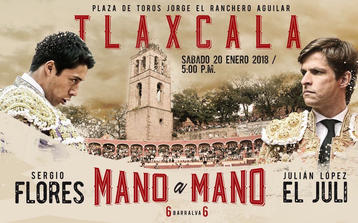 Un mano a mano natural, y de verdad, en Tlaxcala! #PalToro @6barralva6 <a href="/elJuli/">El Juli</a> <a href="/sergio17flores/">Sergio Flores</a>