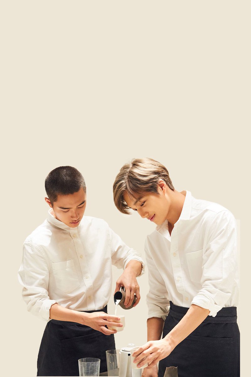 nathasya92's tweet photo. [edit]

KAI &amp; D.O.
➖

Every morning, before running the cafe, they always do this. 

It is their favorite activity. ☕️

#CafeUniverse #EXO https://t.co/PaDrVw67ar