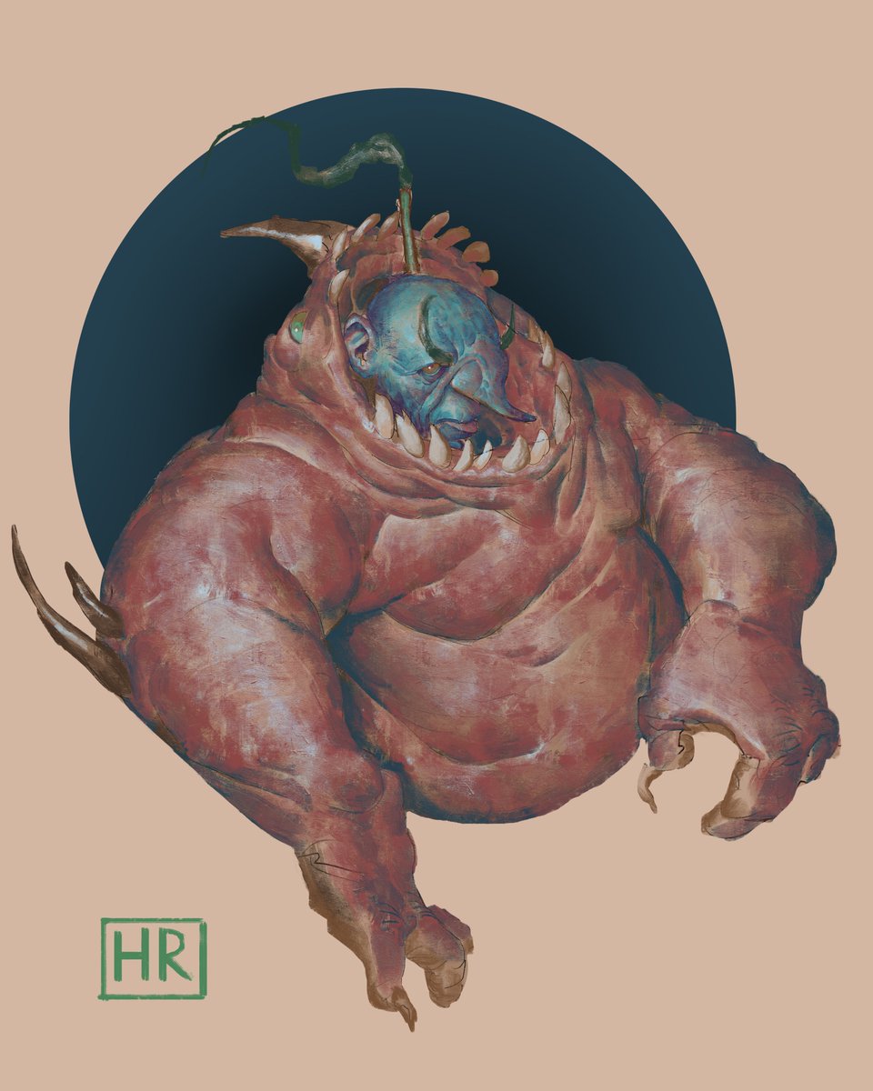 RosenborgArt's tweet photo. Wearing the skin of the enemy! #skin #Flesh #meatarmor #armor #meat #conceptart #illustration #goblin #armored #bloody #vile #evil #Fantasy #magic #Imagine #Imagination @conceptartworld https://t.co/lISbRqVuBX