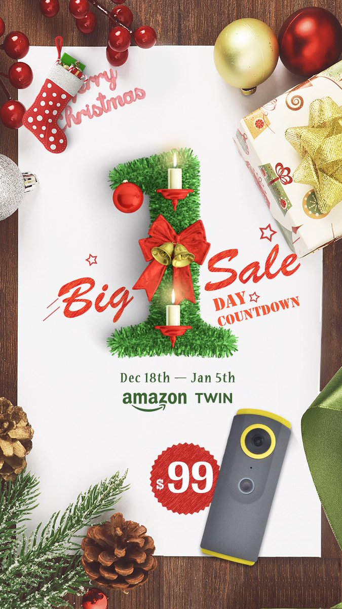 The big sale never. X’mas gift.