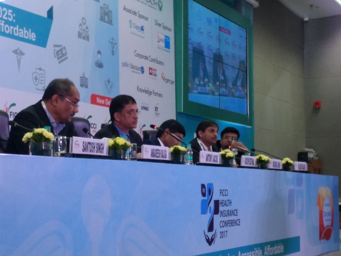 ficci_heal's tweet photo. "Clarity for the investors is important & from that point of view, #privateequity in #healthinsurance sector will increase - Mr Kaushal Shah β Executive Director, @KotakBankLtd at #PlenarySession1 #ValueandValuation. #FICCIHIC2017 #FICCI #healthinsuranceconference2017 https://t.co/8fF5f3euuk