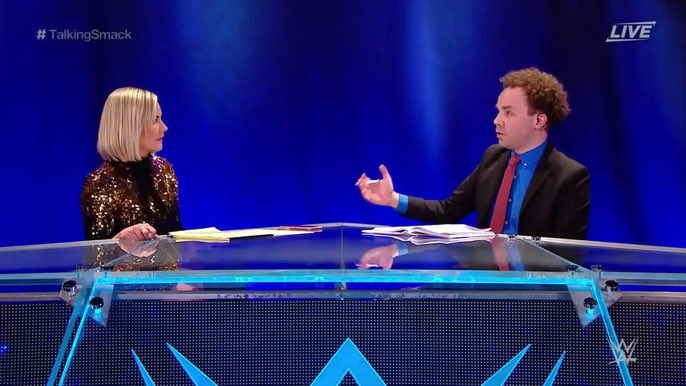 TheOWSNetwork's tweet photo. It's time to TALK some SMACK as @AFervidBlonde and #notsam kick off #TalkingSmack now playing on @TheOWSNetwork! #OWSClash https://t.co/UK1gTFV1cP