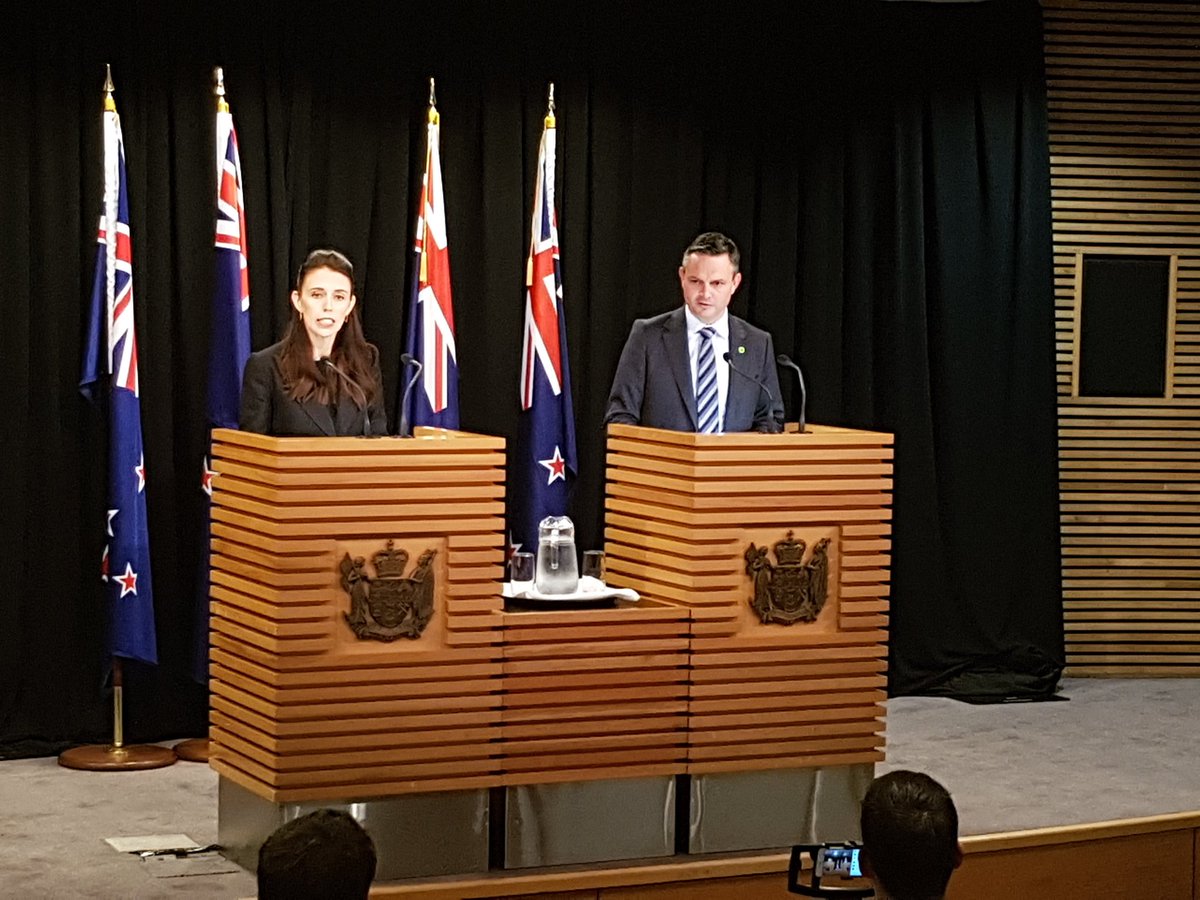 The PM and me announcing the beginnings of the process to drawing up the Zero Carbon Act and establishing the Climate Commission