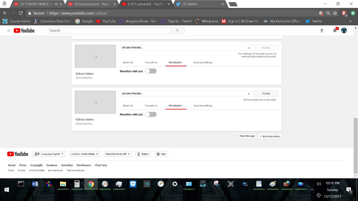 KnowLords's tweet image. Since I don't care to get paid via YouTUbe Fuck Monetization @YouTube. I will still upload fuck it no matter how many times they flip my shit! If you are new to YOuTube forget it if you aren't playing by their emotions.