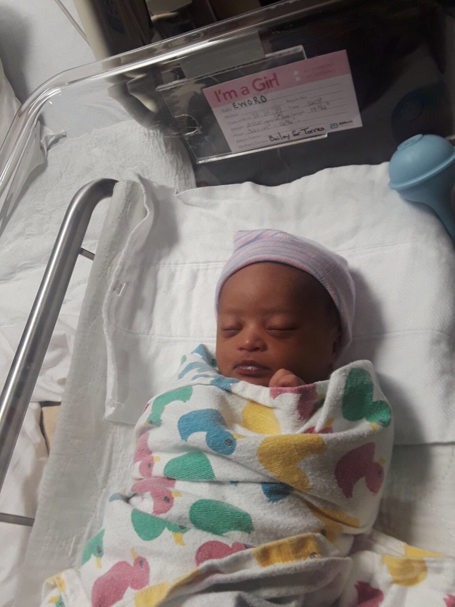 Nze3's tweet photo. To the lord the glory for blessing my wife and I with a new sweet and beautiful daughter.@NzeElomba @nj_ayuk https://t.co/RArBW8moUu