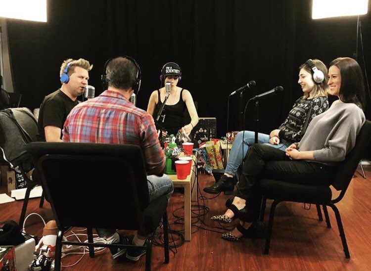 shelby_young's tweet photo. Thanks to @jennifermuro, @alisonhaislip, @alexalbrecht & @tomkrajewski for letting me join in on the debauchery at #Drunksmas over at @HalfHourHappyHr on @nerdist! 🙌 #lotsofrum #lotsoffun https://t.co/0AHLBLpmBF