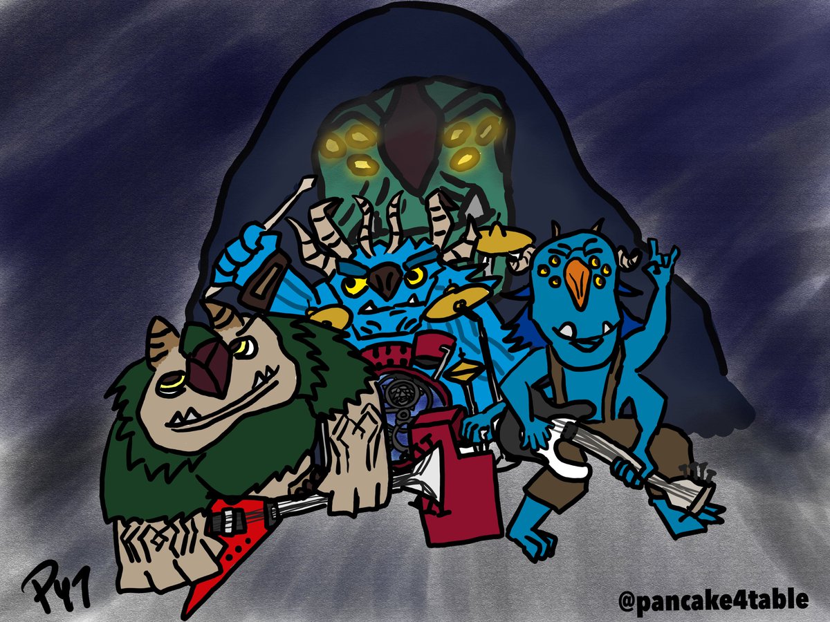 Pancake4Table's tweet photo. In honor of @trollhunters season2, Iβm revisiting the drawing that brought me to the #RushFamily thx to @ApherosXII . #Rush #trollhunters mashup, now featuring s2βs #Dictatious voiced by the inimitable @HamillHimself . (Original drawing from last yr attached) @RealGDT @trisha_vo https://t.co/CejqgZsqan