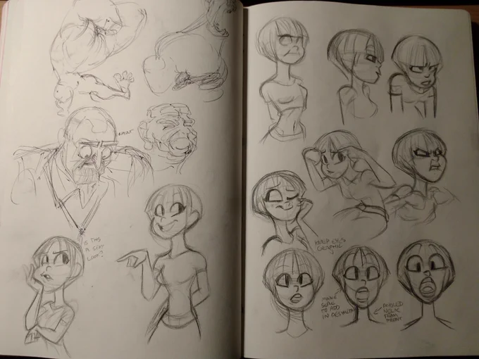 So I noticed for the past couple animation assignments, I noticed some things I keep doing. So I figure, okay, 3/4 instead of side views, no kids and try something a bit more stylistic. So I'll be trying to animate this lady. 
