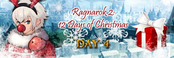 PlayRagnarok2's tweet photo. On the 4th day of #Christmas... #Santa is preparing for his delivery of goodies during the Monday, December 18th maintenance. Yesterday you unlocked the gift Elixirs! What will unlock today? #RO2Holiday https://t.co/ULR4p6wNhh https://t.co/5gqbdOJspB