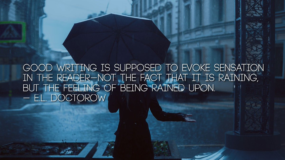 whitneylschwrtz's tweet photo. Good #writing is supposed to evoke sensation in the reader ...
- E.L. Doctorow https://t.co/FXbMiIlbbz