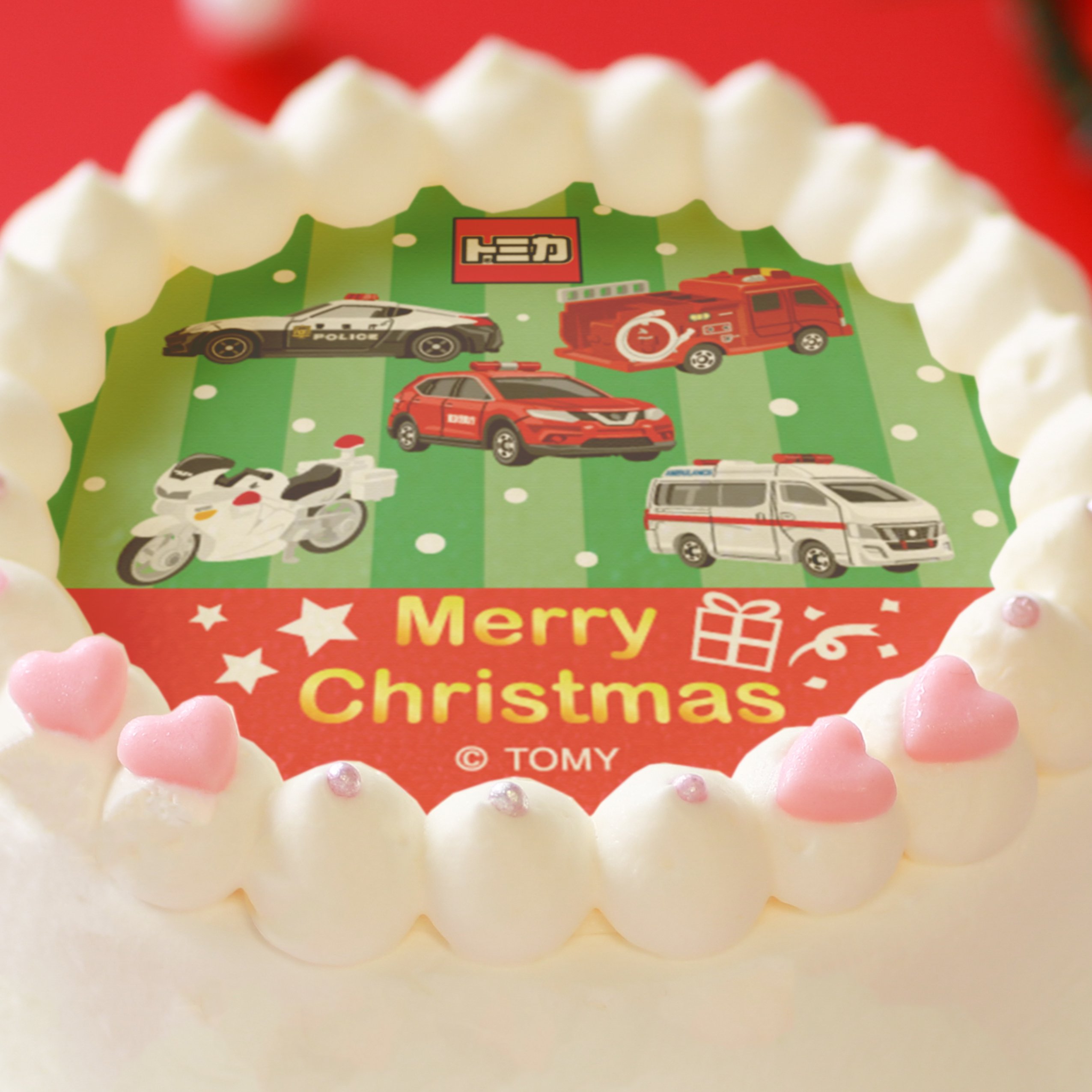 プリロール公式 キャラケーキ マカロン トミカ もうすぐたのしいクリスマス トミカのクリスマスケーキ マカロンがプリロールhpにて好評ご予約受付中 12月25日xmas当日お届けの締め切りは本日 12月18日 月 までとなっておりますのでお
