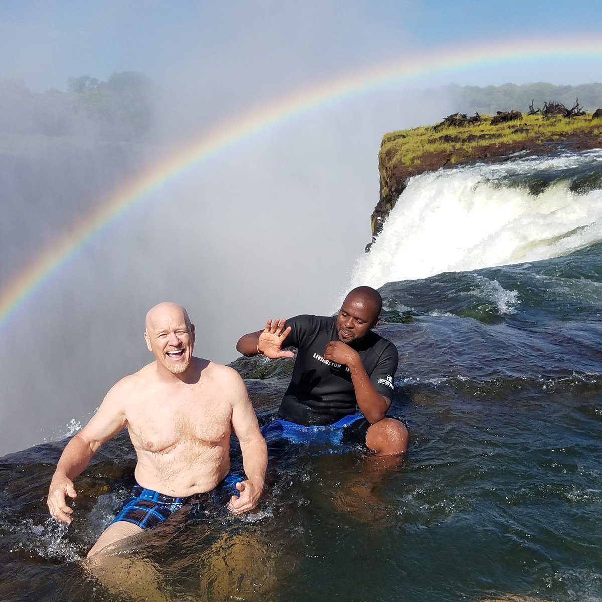 Keithompson76's tweet photo. Living on the edge, Victoria Falls, the Devil's Pool https://t.co/eV4YXQMMoL