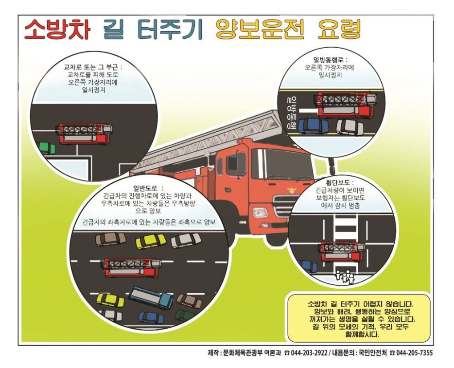 #백석119안전센터 소방차 길 터주기 어렵지 않습니다. 모세의 기적, 우리 모두 함께 합시다!