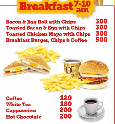 A good breakfast fuels you up and gets you ready for the day. 
Grab some at chicken inn drive thru next to junction mall. Available from 7am-10am #mealsonthego #Chickeninndrivethru #Pickandgo