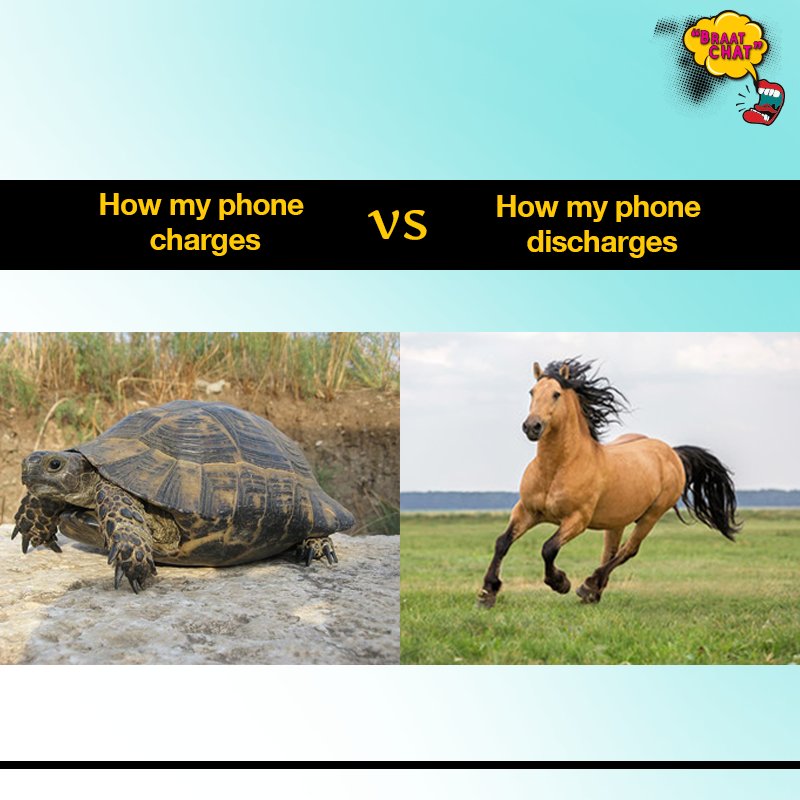 Braatchat's tweet image. VIVO ho ya OPPO, sab ka scene same hai bhai!! #Braatchat #ChargingProblems #LowBattery