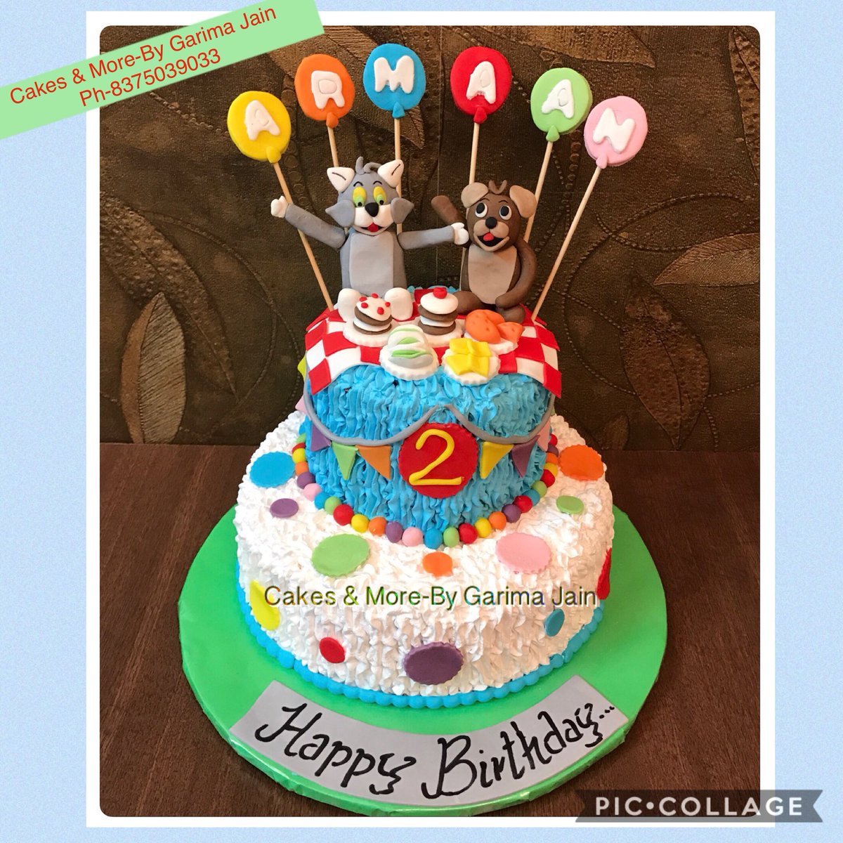 cakesnmorebygj's tweet photo. #CreamBase #TomnJerryCake #2ndBirthdayCake
Cake fr Armaan’s 2nd Bday+Tom n Jerry theme+Cream base+Hbd https://t.co/VcpXFLSvTE
