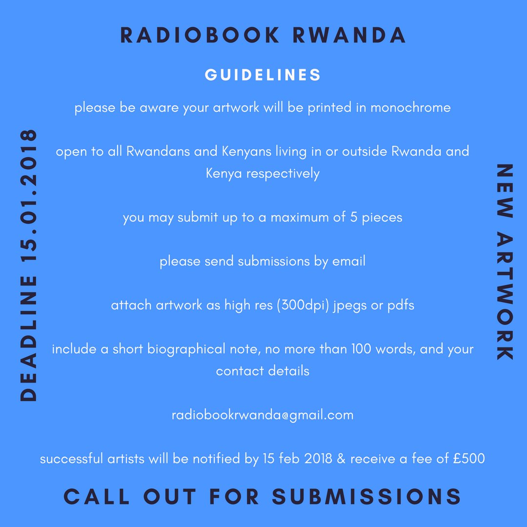 kwanitrust's tweet photo. Kenyan? Rwandan? Artist? Send us your artworks for this exciting new project #radiobookrwanda #artworks https://t.co/8CeVZJfrrS