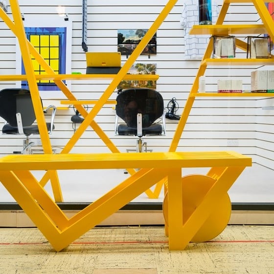 Some highlights of our work at Sam Jacob Studio this year: We designed a new space for art gallery / hair salon <a href="/dkuksalon/">DKUK</a> where you have your hair cut in front of art instead of a mirror.