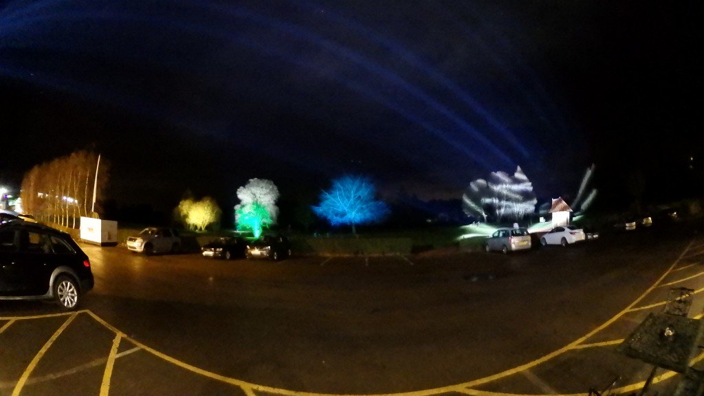 Too dark for golf <a href="/Hawkstone_Park/">Hawkstone Park Hotel</a>  but magical for Santa Safari