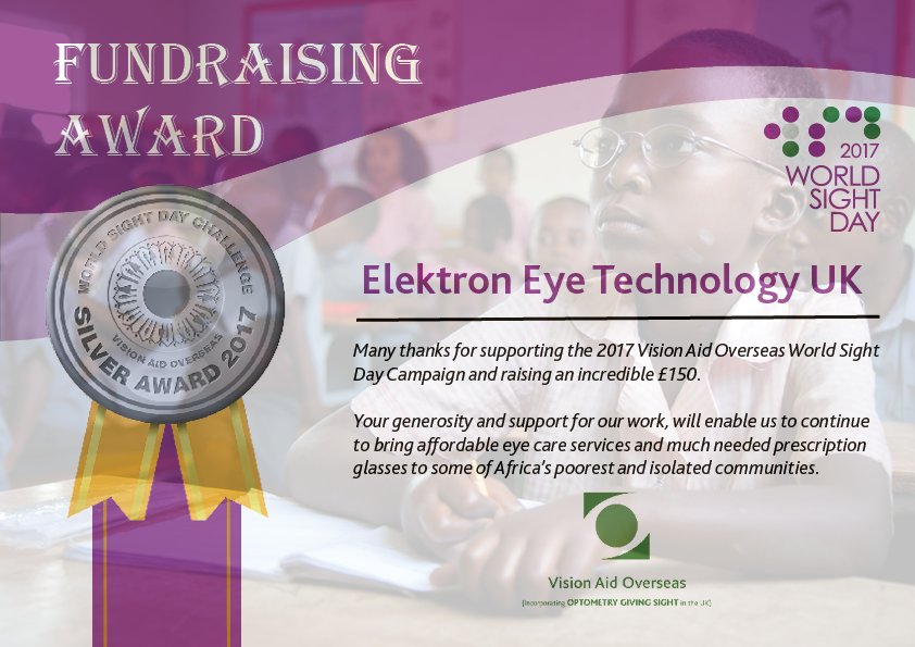 ElektronEyeTech's tweet photo. Thank you to @_VAO for our fundraising award! We are pleased to have supported such a good cause.
See what your donation could do here: https://t.co/FOWBlZ7jce https://t.co/5epqeDVwki
