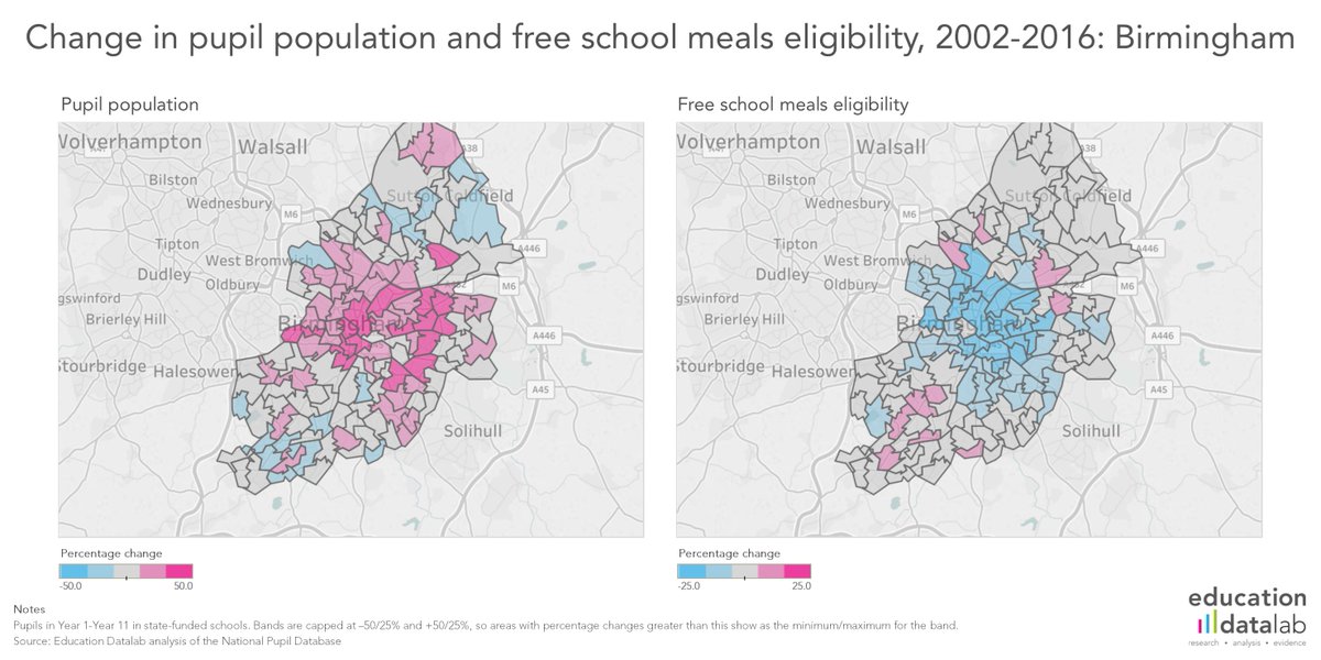 FFTEduDatalab's tweet photo. How have free school meals rates changed in England's cities?
https://t.co/2d8CjxiIyU https://t.co/fkLIAvgDSw