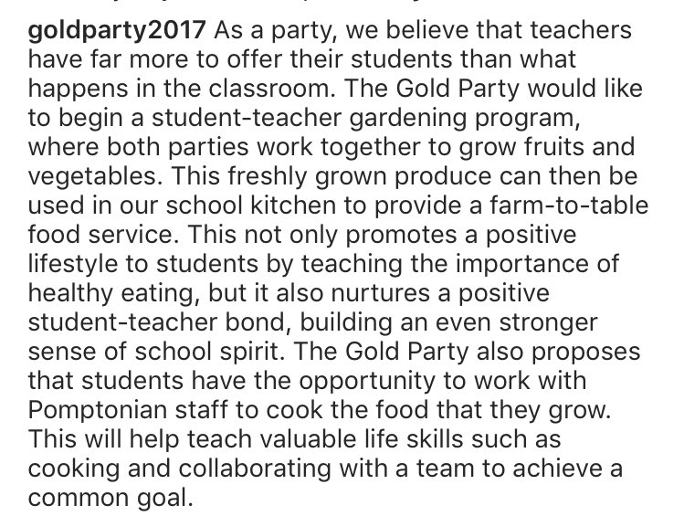 GoldParty2017's tweet photo. The Gold Party wants to strengthen the interactions between teachers and students! #OHareBencsko #TheGoldStandard https://t.co/Bi6VJAKAgs