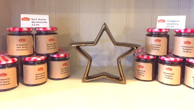 OrmerJersey's tweet photo. We've been working with @DonStreetDeli to put together delectable items for bespoke hampers. We have champagne, chocolates, wine, handmade condiments, cook books, Christmas puddings and many other treats. Substantial hampers start from £50 #feelingfestive #perfectgift #handmade https://t.co/sJJzAbspvk
