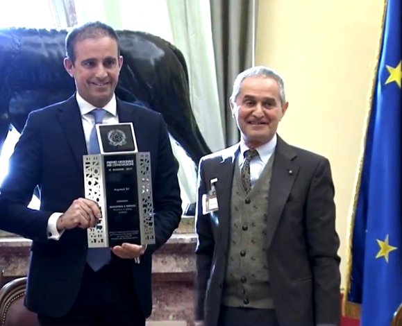 Argotec_Space's tweet photo. Argotec wins the Premio Nazionale per l'Innovazione 2017!
Don't miss pictures of @DavidAvinoIT , our Managing Director, during the Award Ceremony at Camera dei Deputati. #GoArgotec #id2017 #innovationday #innovationaward https://t.co/fuEY95aL4V