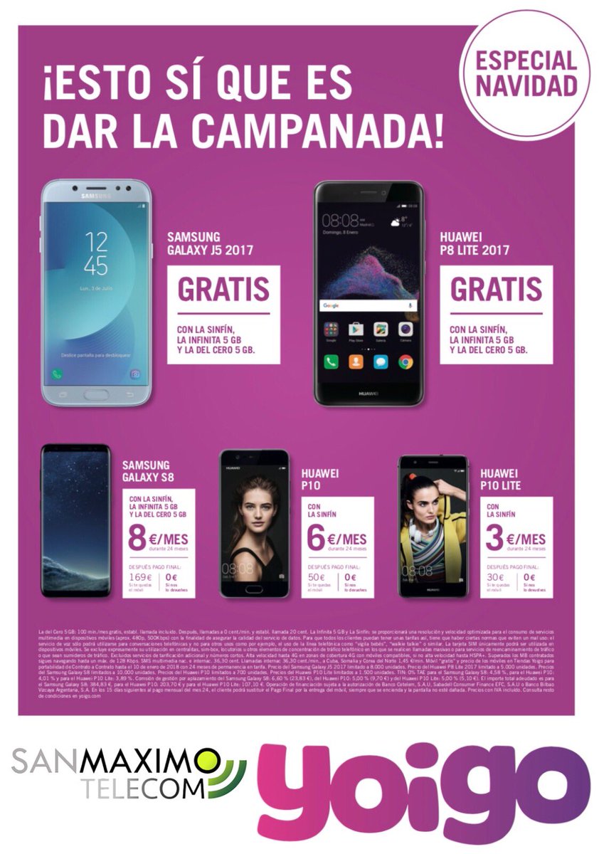GSanmaximo's tweet photo. En #SANMAXIMOTELECOM mejoramos la #OFERTANAVIDEÑA🎄, ven y además solo por informarte tienes #REGALOSEGURO 🎁 https://t.co/psqZ8DFHx7