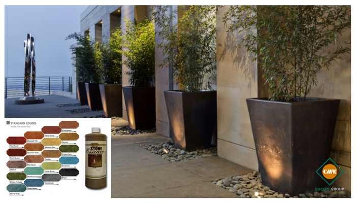 euclidcave's tweet photo. Jardineras y estructuras de hormigón no tiene porque ser grises. #Increte STONE ESSENCE permite teñir elementos de hormigón en una gama de 20 colores https://t.co/9v0ENmp8Y3