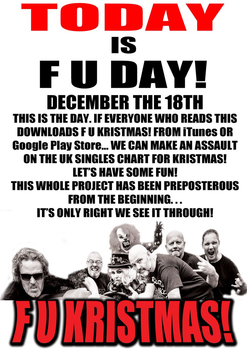 lawnmowerdeth's tweet image. Happy F U Kristmas day. This is it. DOWNLOAD now. Share the link and tell everyone to DOWNLOAD now. Here is the short cut to purchase. Thank you and love you all.
smarturl.it/KvsLFUKristmas