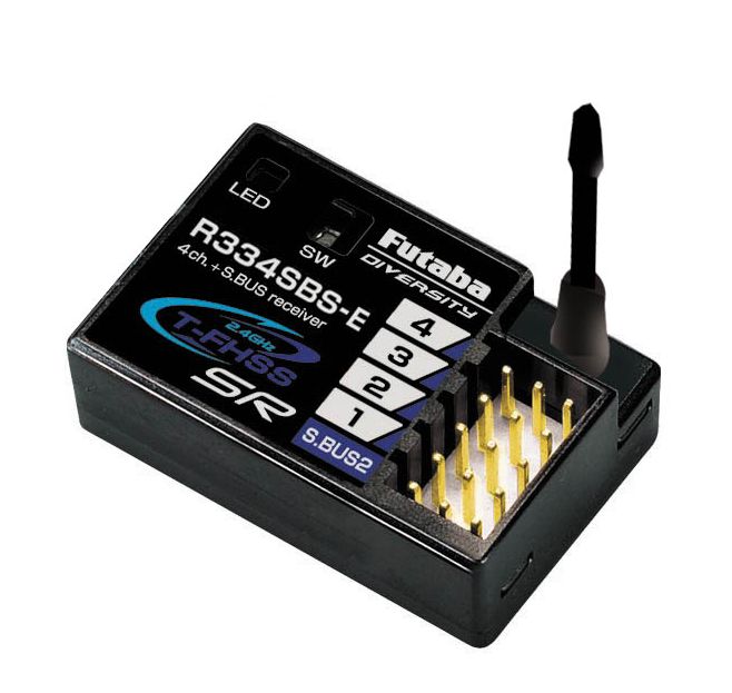 フタバ R334SBS-E受信機① R334SBS-E (SR/T-FHSS/S.Bus2) – FutabaUSA
