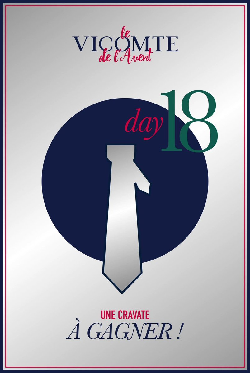 Pour sublimer votre tenue de Noël, nous avons décidé de vous offrir une cravate VICOMTE A. ! 👔🎁🎄
Pour participer au tirage au sort :
Rendez-vous sur notre page Facebook #vicomtea > bit.ly/2AO11pC