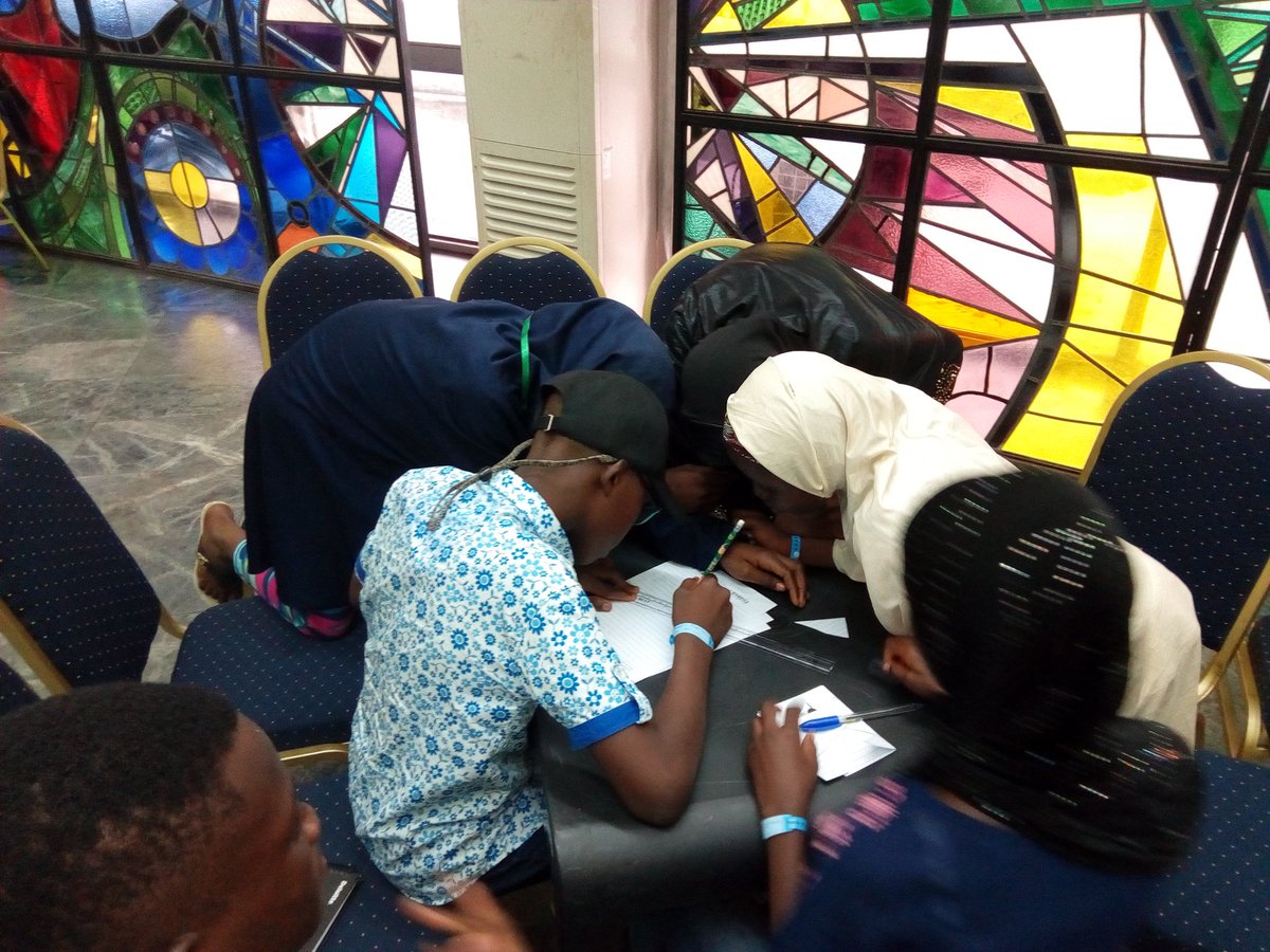 mpacconvention's tweet photo. Teens in groups involved in life of jungle game by @sholhassan . #mpacconv17 #transparency @Connected_dev @wfm917 @BudgITng @brainyeducare1 @qozeemkelani @Oxygenmat https://t.co/zj6vsrrRyZ