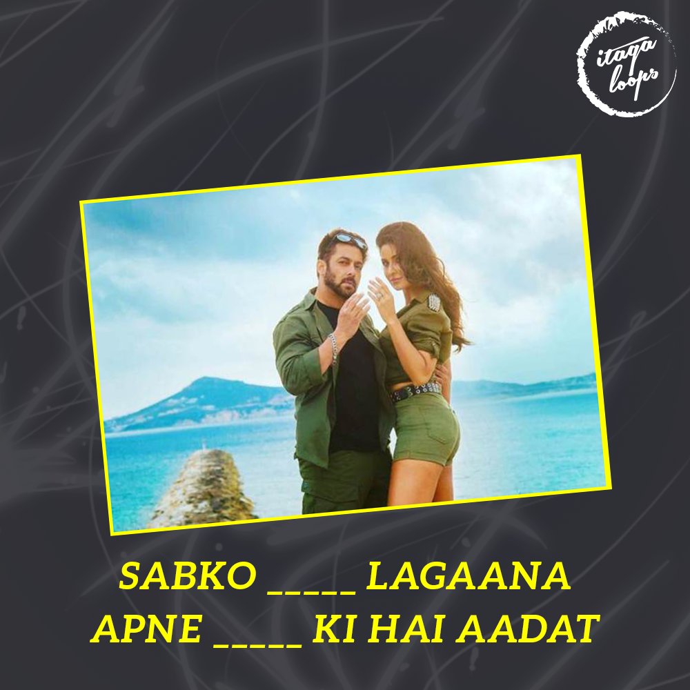 ItagaLoops's tweet photo. Stylist way to Swagat with @BeingSalmanKhan  and @katrinakaif 
Swag Se Swagat from Tiger Zinda Hai.
Complete the lyrics of this song and sing along the swagat song....💃💃
#salmankhan #katrinakaif #salman #katrina #tigerzindahai #swagseswagat #songs #itagaloops #itaga #bollywood https://t.co/B2lVi35z5Y